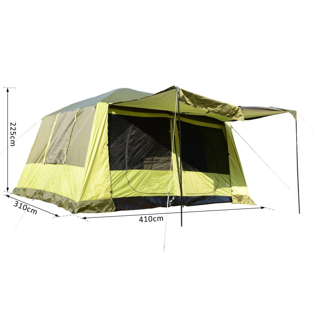 Tenda da Campeggio con Veranda 8 Persone 410x310x225 cm
