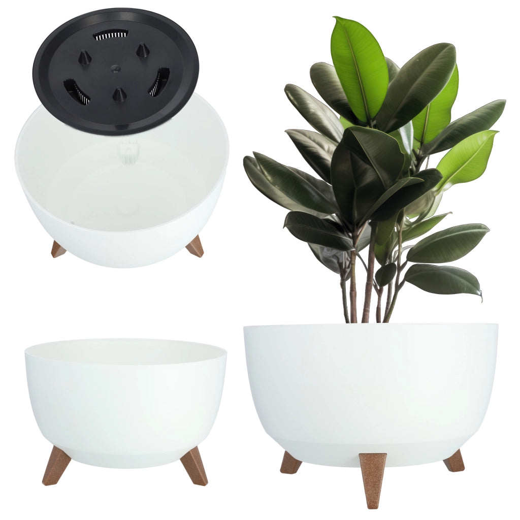 Vaso da fiori KADAX da 40 cm con coprigambe e inserto