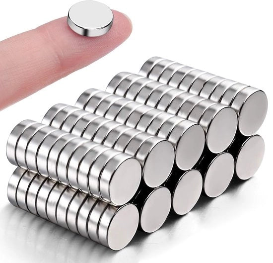 100 magneti forti da 10 x 3 mm, per lavagne magnetiche, frigoriferi, uso DIY