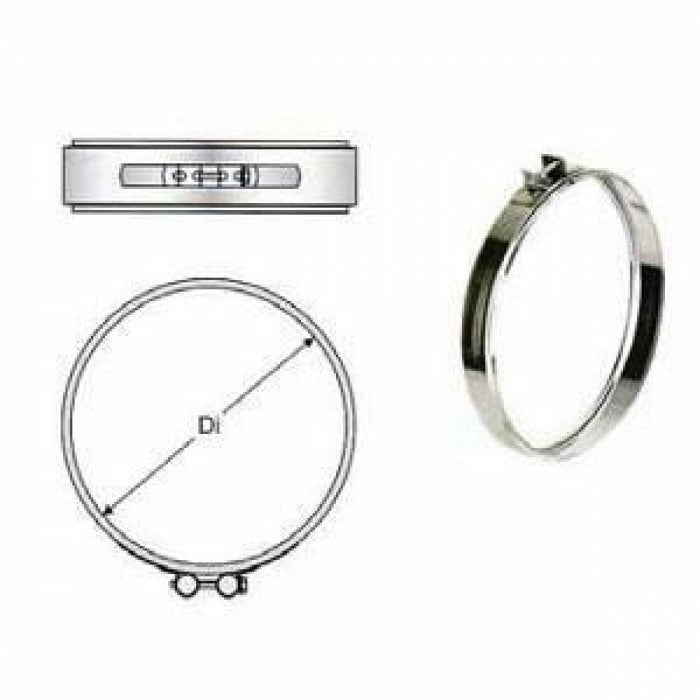 Inox doppia parete aisi 316 fasc etta di bloccaggio d.300 350 b08