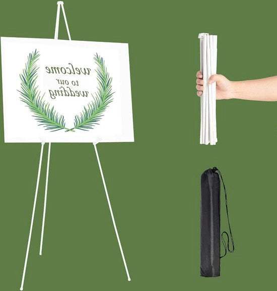 Vendita di supporti per display in metallo, ezel portatile e inclinabile per esposizioni e manifestazioni