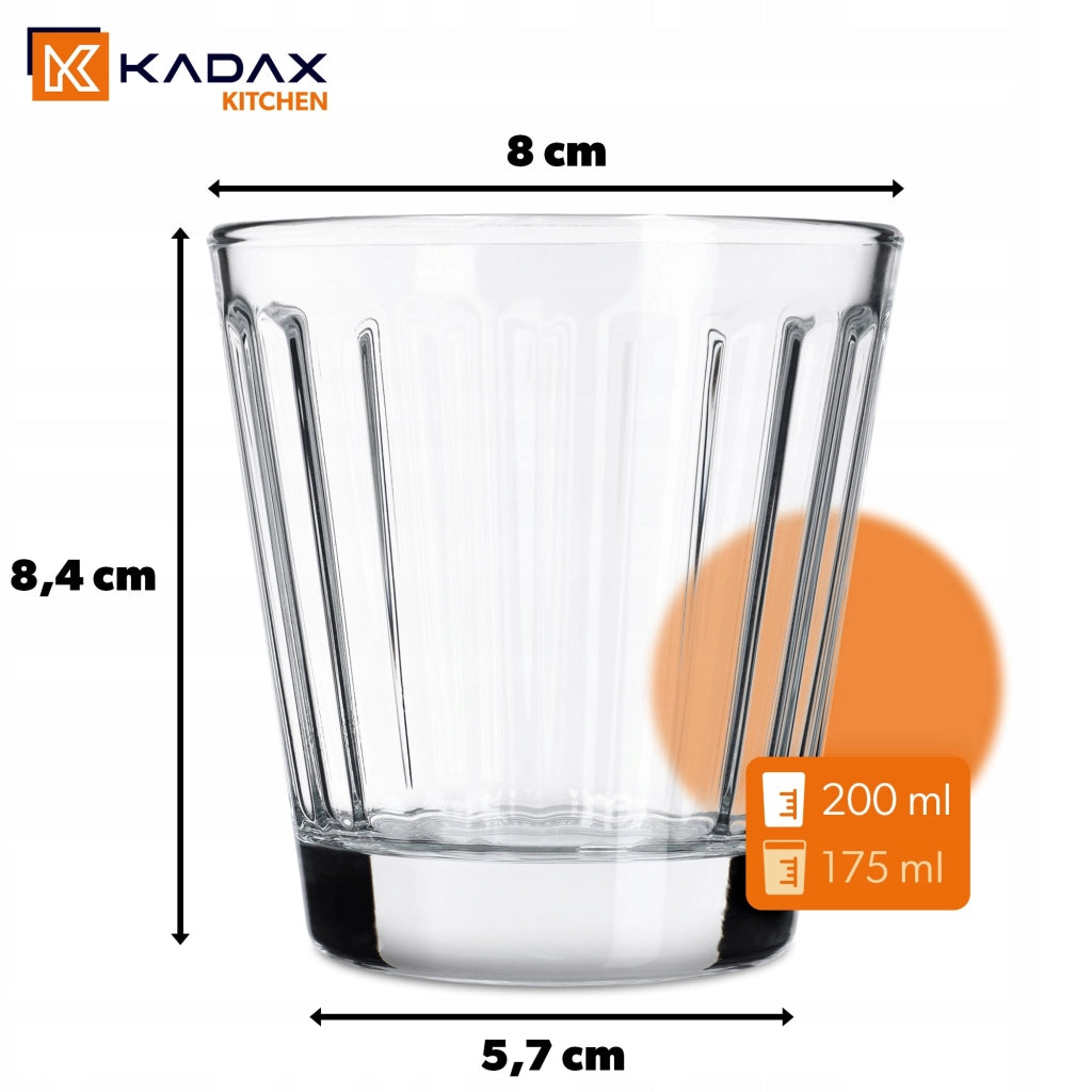 Bicchiere KADAX per whisky, succo, acqua, Literatka 175 ml