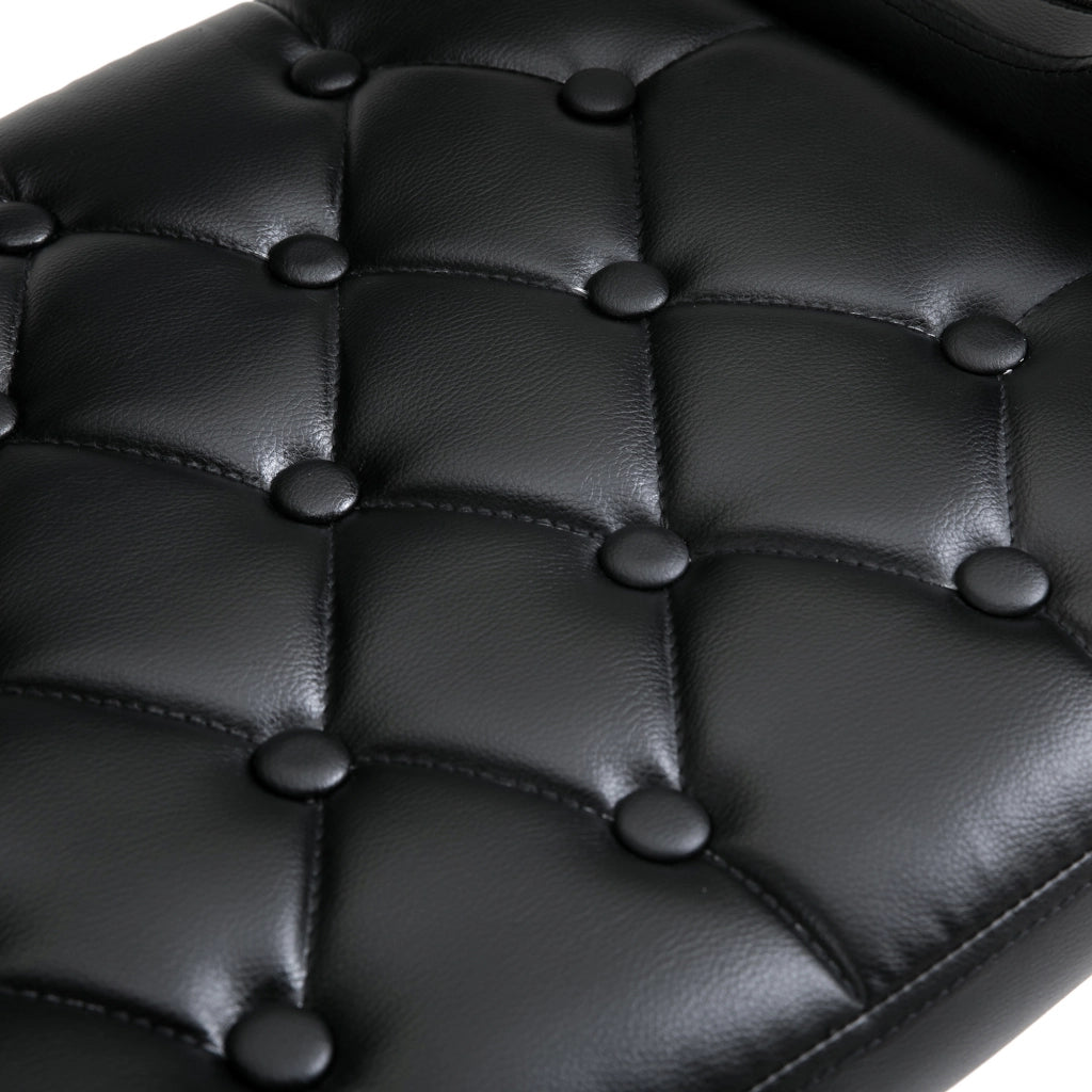 Sgabello da bar regolabile in altezza con schienale e poggiapiedi ¨C zephmum ¨C 61x50x93-113cm nero