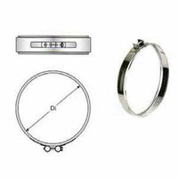 Inox doppia parete aisi 316 fasc etta di bloccaggio d.350 400 b08