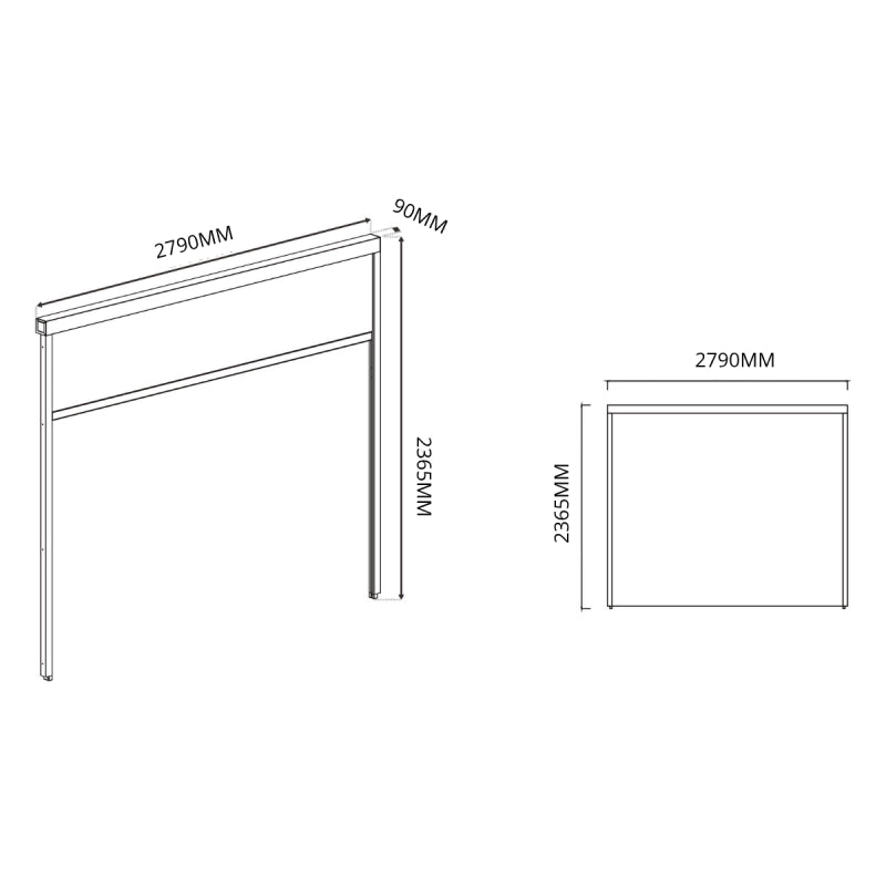Tenda laterale 3M OMBREA VS - Antracite