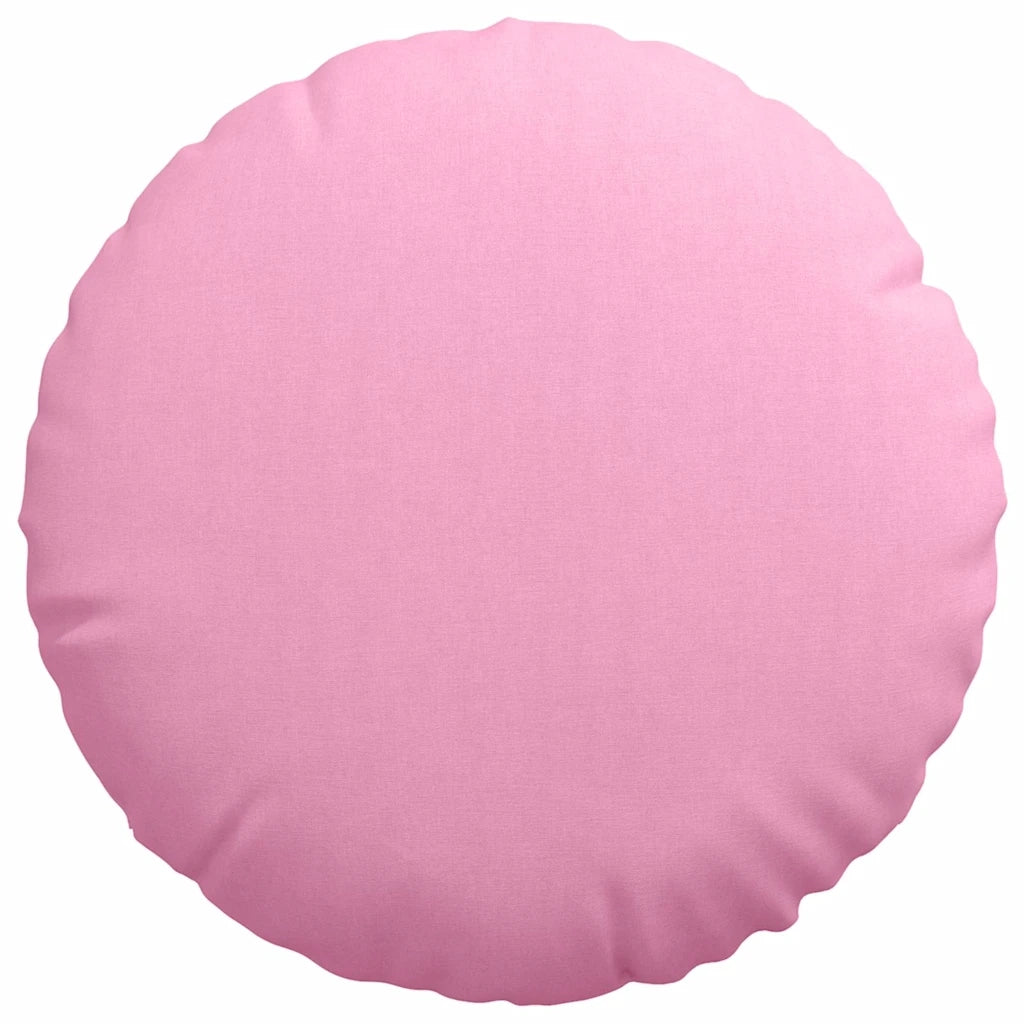 Cuscini per Seduta 2 pcs Rosa Ø60 x 21 cm Tessuto 42014209