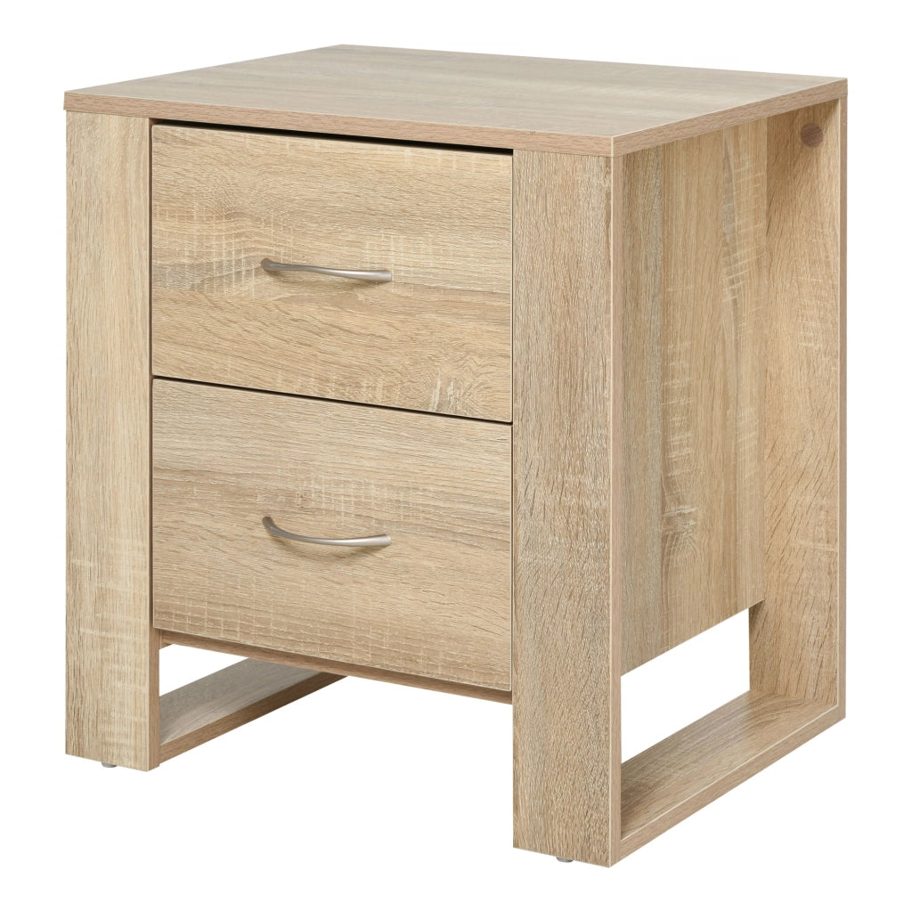 Comodino ¨C zephmum ¨C Legno Naturale 48x39x54 cm