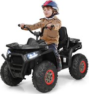 12 V Quad Elettrico per Bambini, Auto Elettrica Cavalcabile con Luci LED e Musica, Velocità fino a 8 km/h, per Bambini 3+ anni