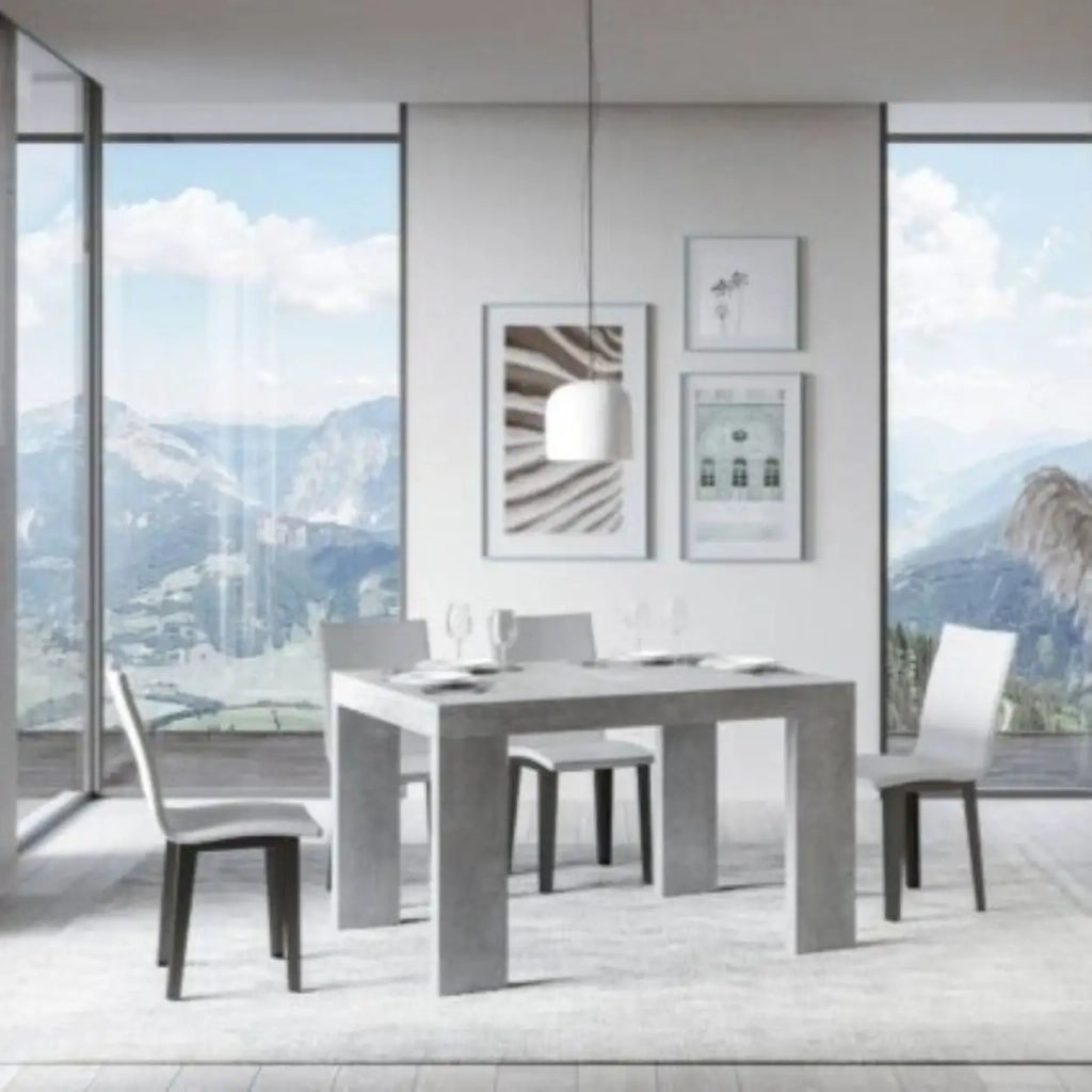 Tavolo allungabile 120/224x90 cm Roxell colore cemento