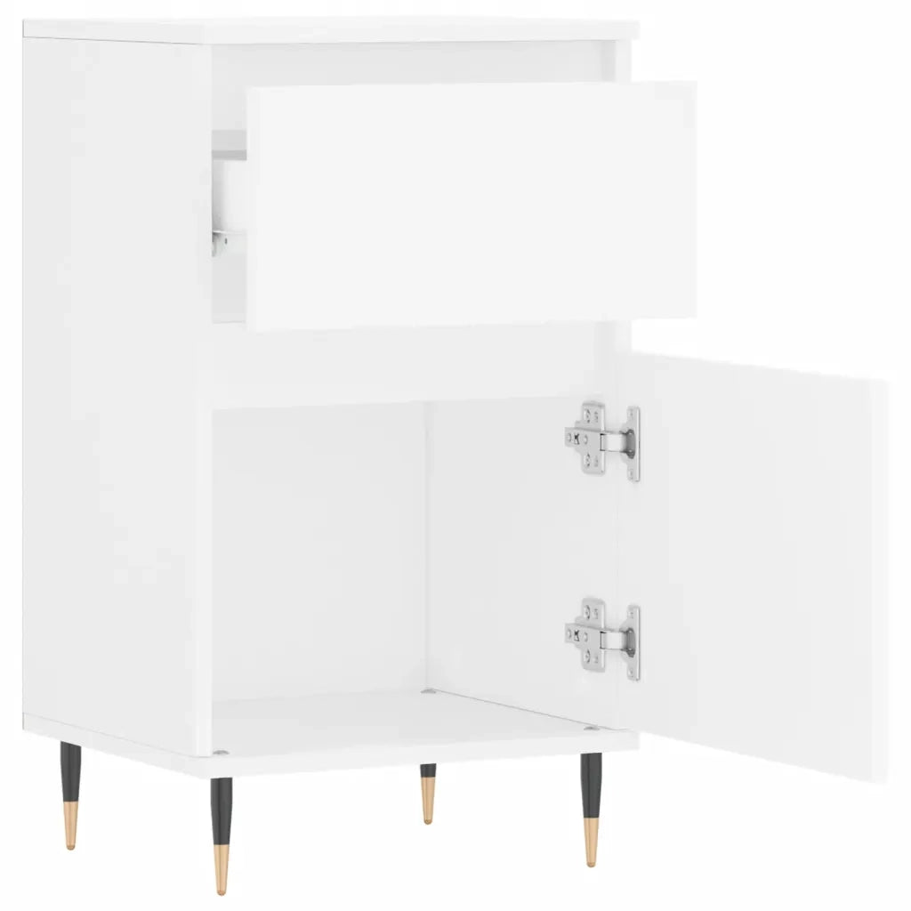 Credenza | Madia | Buffet da pranzo | Armadio da pranzo Bianca 40x35x70 cm in Legno Multistrato