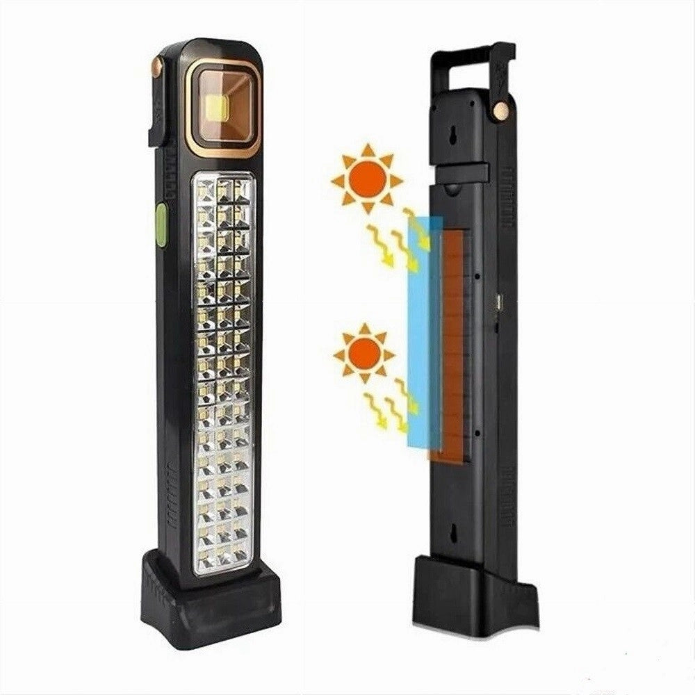 Trade Shop - Torcia Portatile Lampada Di Emergenza Ricaricabile Usb Solare 45led Luce Bianca -