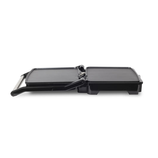 SOGO Piastra Grill 180° e Pressa per Sandwich – 4 Fette, Antiaderente, 2000W, Acciaio Inox