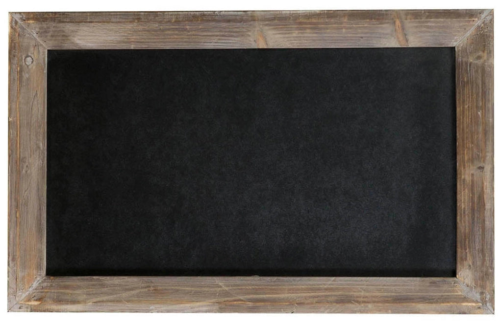 Biscottini Lavagna da parete verticale/orizzontale con cornice in legno finitura legno anticato 50x3x80 cm