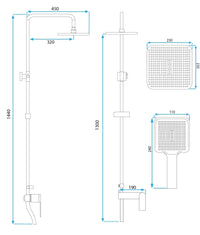 Set Doccia Rea Storm Gold
