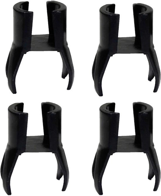 Raccoglitore di palline da golf 4 pezzi - Raccoglitore di palline da golf - Articolo da appendere al grip del putter - Accessori da golf - Materiale sintetico - Nero - Raccoglitore di palline da golf