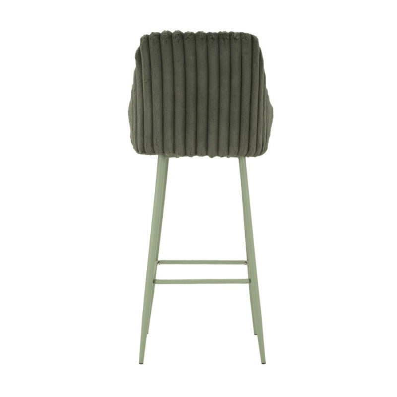 Sgabello Bar Alaska -a- Verde Set 2 Pz cm 52x46x111 (altezza Seduta cm 78)