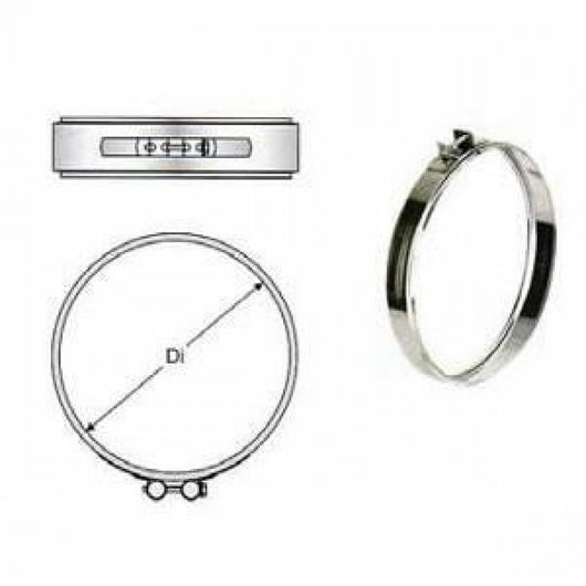 Inox doppia parete aisi 316 fasc etta di bloccaggio d.450 500 b08