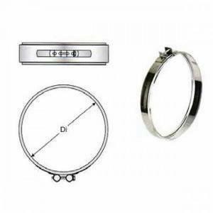 Inox doppia parete aisi 316 fasc etta di bloccaggio d.500 550 b08