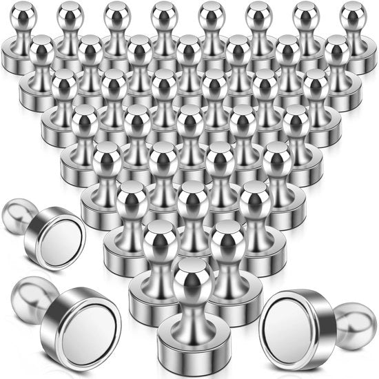Magnetismo Neodymium 36 pezzi - Extra potente - Magnetismo per lavagna magnetica - Magnetismo per lavagna bianca - Magnetismo per frigorifero - Formato portatile