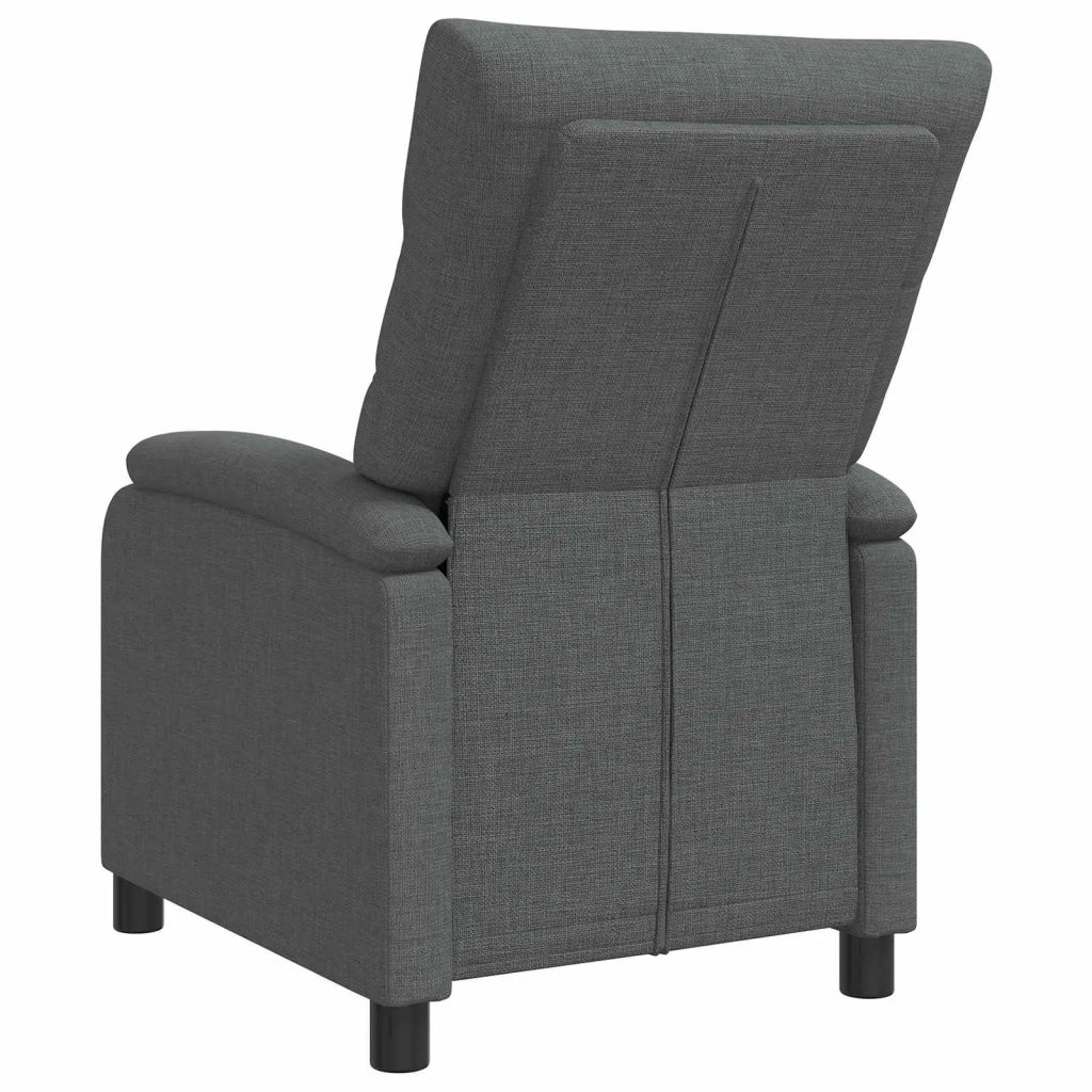 Divano Sedia-Poltrona reclinabile Grigio Scuro Tessuto 146087