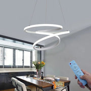 Lampadario Led a Sospensione illuminazione dal Design Moderno Regolabile 6440 Lm