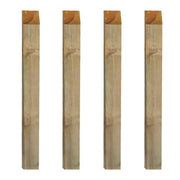 PALO QUADRO PZ.4 PER RECINZIONI E STACCIONATE CM.7X7X300H IN LEGNO DI PINO