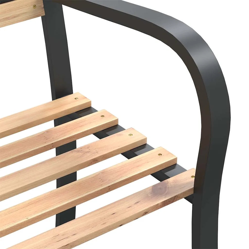 Panca da Giardino Doppia 238 cm in Legno di Abete Cinese 317134