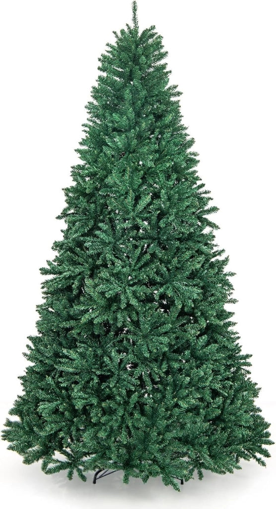 Albero di Natale 275 cm, Albero di Natale Artificiale con 3594 Rami e Base in Metallo, Albero di Natale Realistico e Denso per Casa, Ufficio e Negozio, Verde (275 cm)