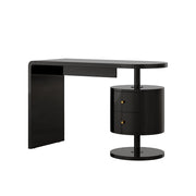 Vicco Scrivania Nero lucido 120 x 50 cm con 2 conducenti