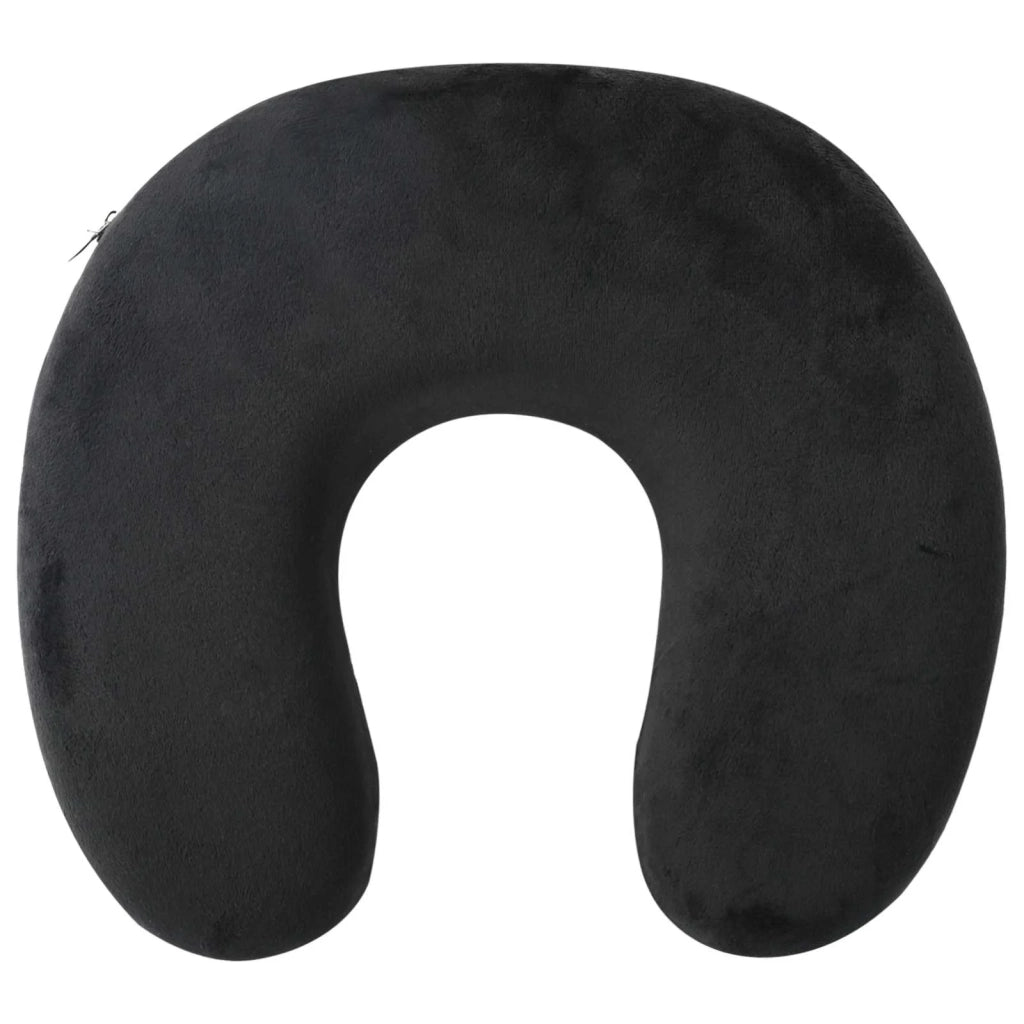 Cuscino da viaggio per il collo Nero Schiuma Memory CFW8068755