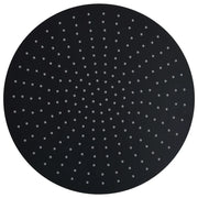 vidaXL Testa Doccia a Pioggia in Acciaio Inox 40 cm Rotonda Nera