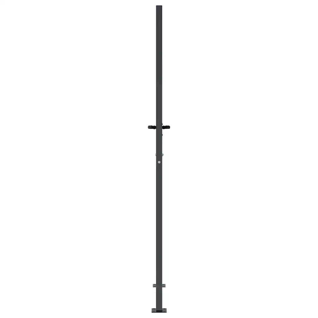 Cancello da giardino-Porta da giardino antracite 105x205 cm in acciaio design erba