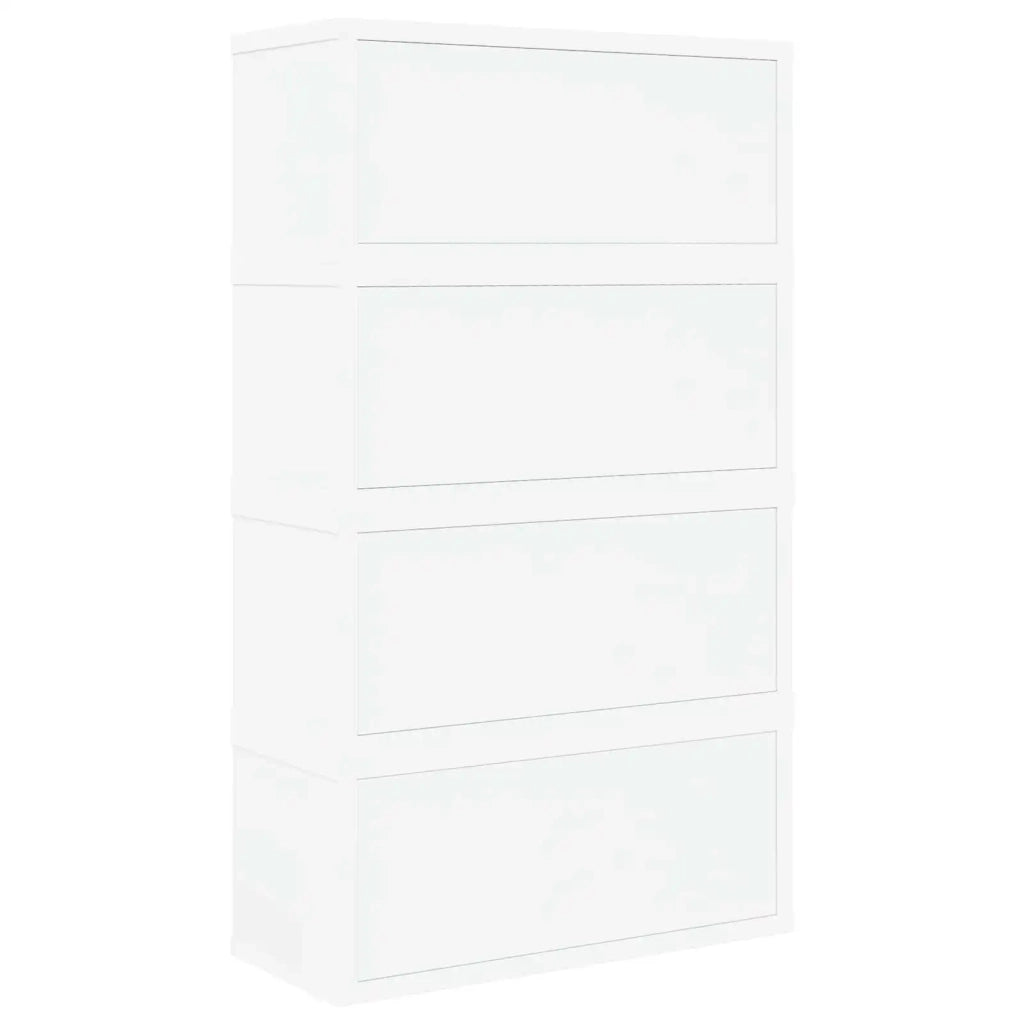 Rack per Stoccaggio CD 4 pz Bianco 40 x 17 x 17 cm 8012708