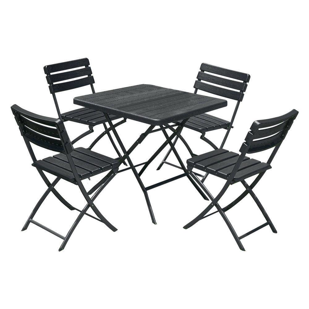 SET GIARDINO IN POLIETILENE ALTA DENSITA 'GAVOI' colore nero  - LIF