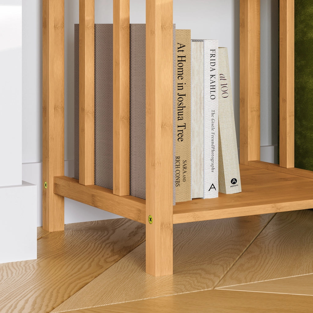 Set di 2 Comodini Ranua Tavolini con Cassetto in Bambù - Colore Naturale [en.casa]
