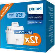 12 set di Filtri Rimpiazzabili per Acqua - Riducono Microplastica Cloro Calcarea Depositi Metalli Pesanti - Compatibili con Brita
