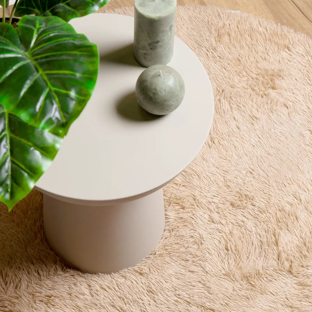 vidaXL Tappeto Shaggy a Pelo Lungo NAVARRA Beige 200x200 cm poliestere