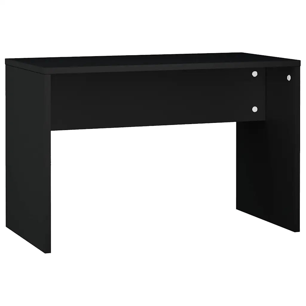 Set Tavolo da Toeletta con LED Nero in Legno Multistrato
