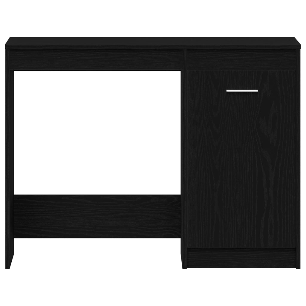 Scrivania  Nero Rovere 100x50x76 cm in legno ingegnerizzato
