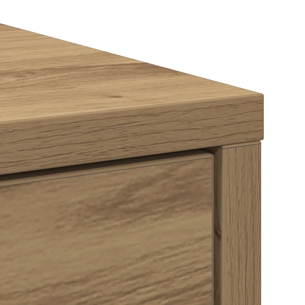 Credenza con Cassetto-Buffet-Armadio da cucina Rovere Artigianale 80x34x76 cm Truciolato