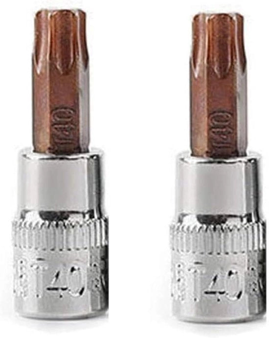Kit di chiavi Torx 1/4 pollici in acciaio inox con bit T30 e chiavi Torx in acciaio S2.