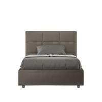 Letto 1 Piazza e Mezzo 120x210 cm Senza Rete Mika Cappuccino