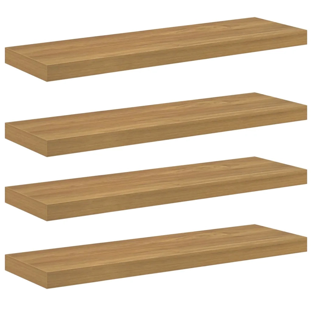 Scaffale da parete 4 pcs Marrone 80 x 23,5 x 4 cm 42019952