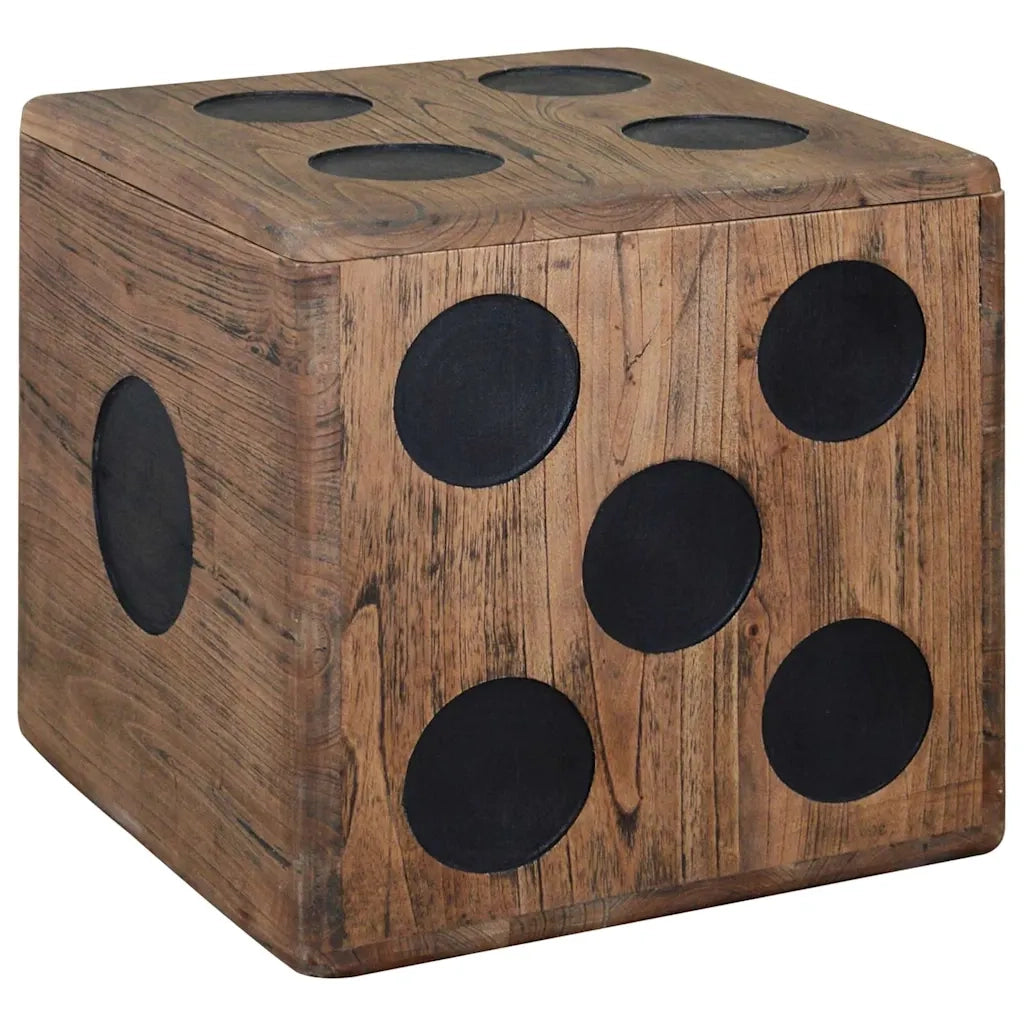 Scatola in Legno di Mindi 40x40x40 cm Design a Forma di Dado 244559