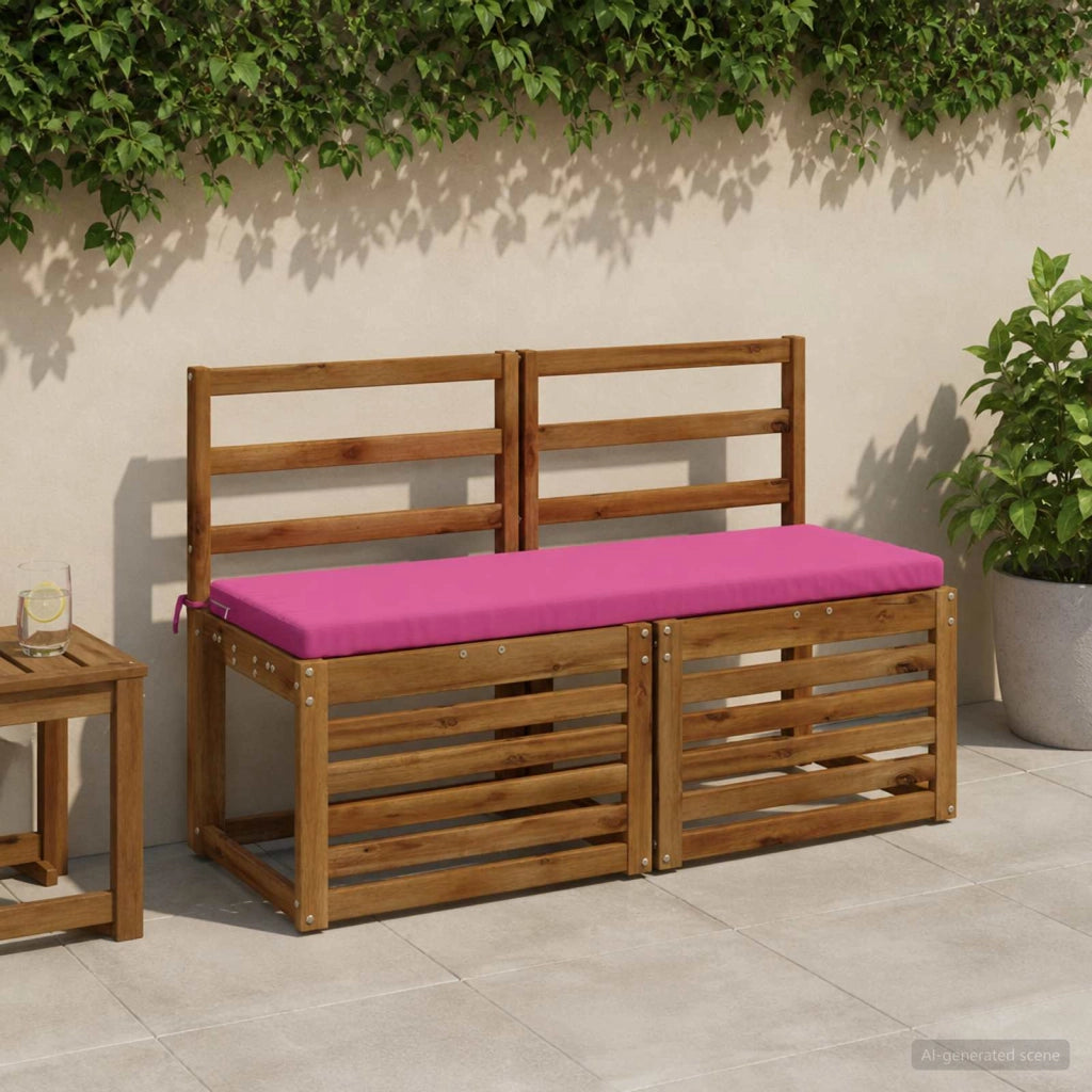 Cuscini per Panchina a 2 Pezzi SOEST 2 pz 100% Poliestere Rosa 948839