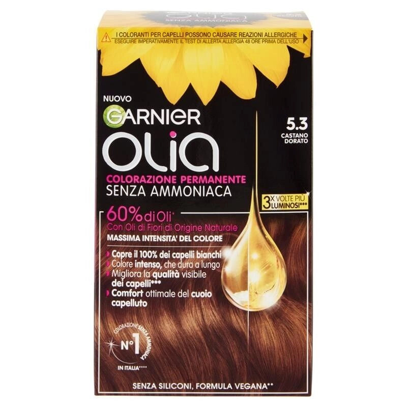 GARNIER OLIA SET 3 PZ TINTA CAPELLI 5.3 CASTANO DORATO