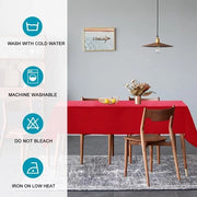 Tappeto con effetto Lotus, Resistente alle macchie e idrorepellente, Rosso, 140 x 220 cm