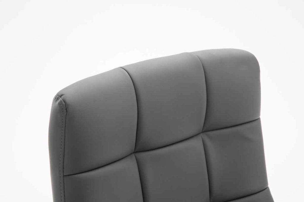 Poltrona da ufficio Mikos in similpelle grigio