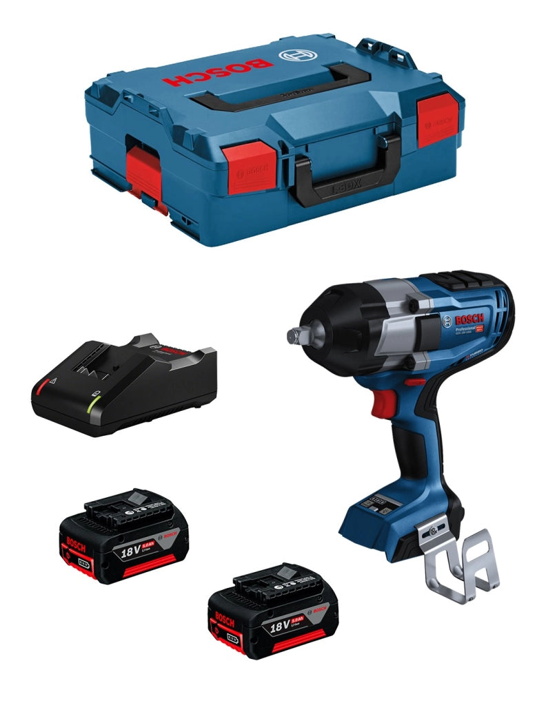 Avvitatore a massa battente BOSCH GDS 18V-1000 (2 x 5,0 Ah + GAL18V-40 + L-Boxx 136)
