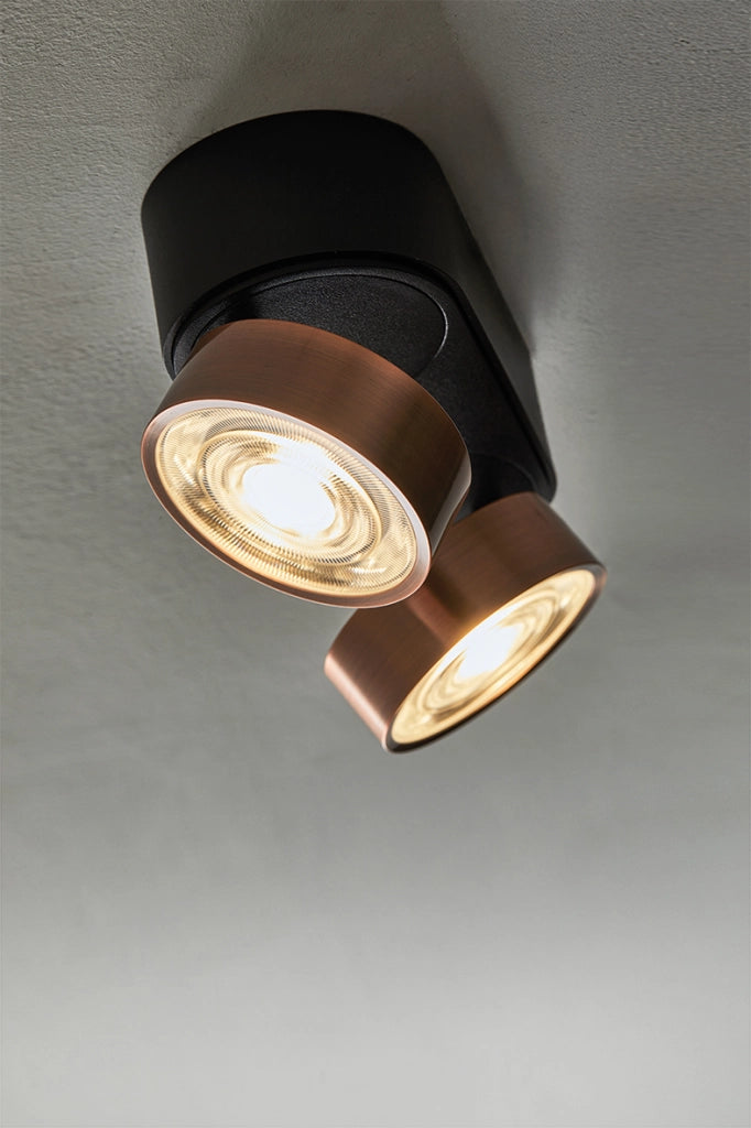 Hole Applique e Plafoniera LED 13W 3000K CRI90 Bianco/Cromo - Lampada da soffitto e parete in alluminio pressofuso - Rossini Illuminazione